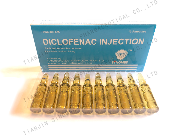 Diclofenac Injection   Specification:75mg/3ml